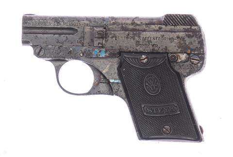 Pistole Steyr-Pieper Kipplauf Mod. 1909 Kal. 6,35mm #61570A §B