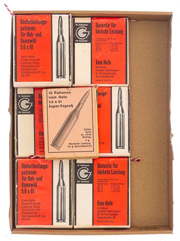 Rifle cartridges cal. 5.6 x 61 SE from the farm § free from 18