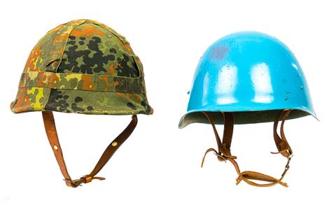 Steel helmet collection of 2 pieces
