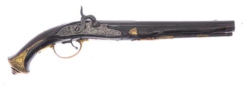 Percussion flintlock pistol Cal. 15 mm #without number § free from 18